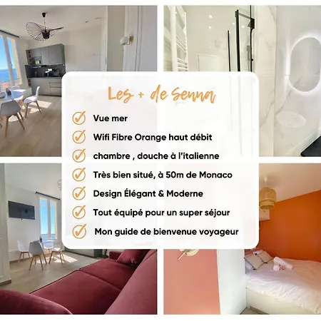 Apartment Moderne Climatise Monaco Vue Cap-d'Ail